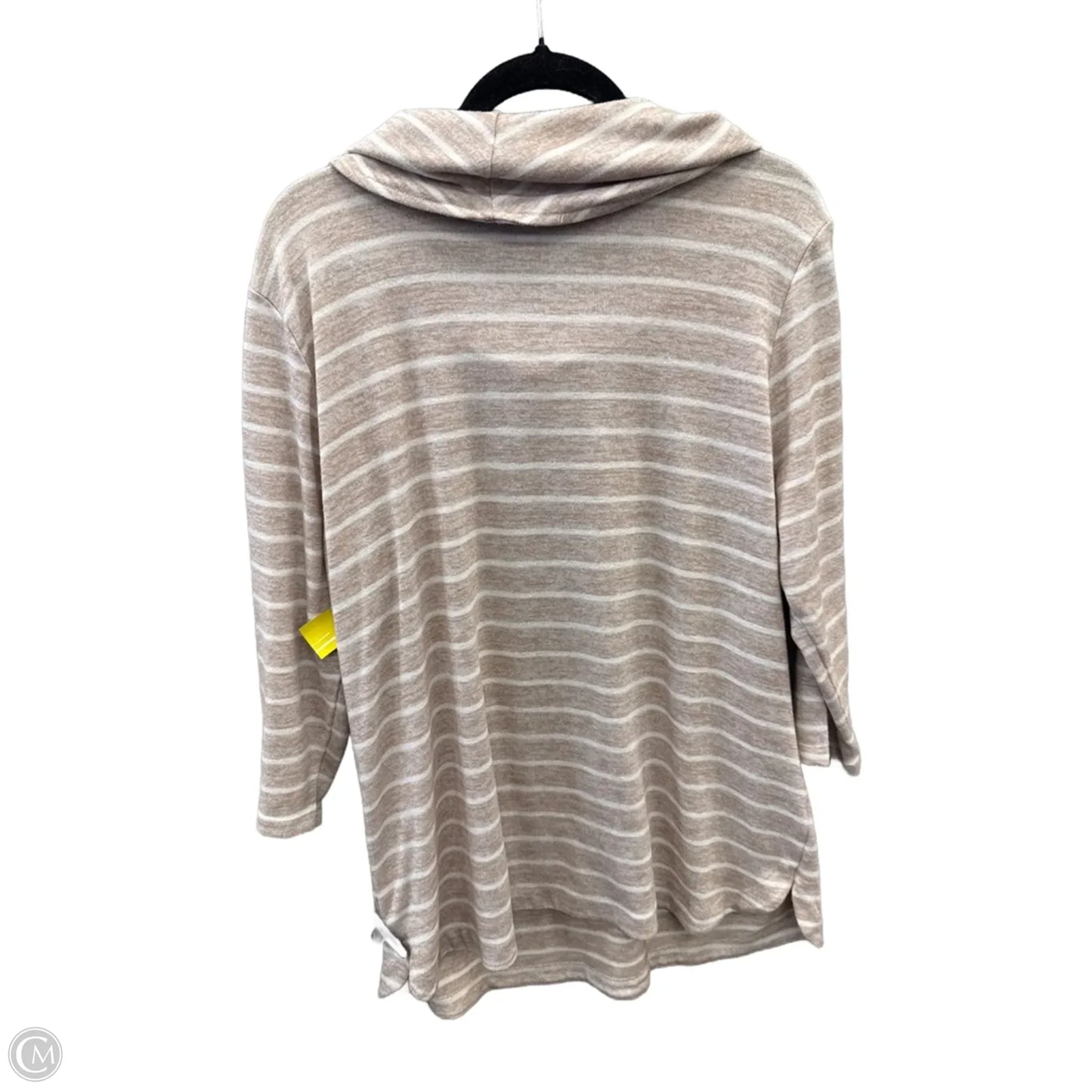 Top Long Sleeve By Croft And Barrow In Striped Pattern, Size: Xxl