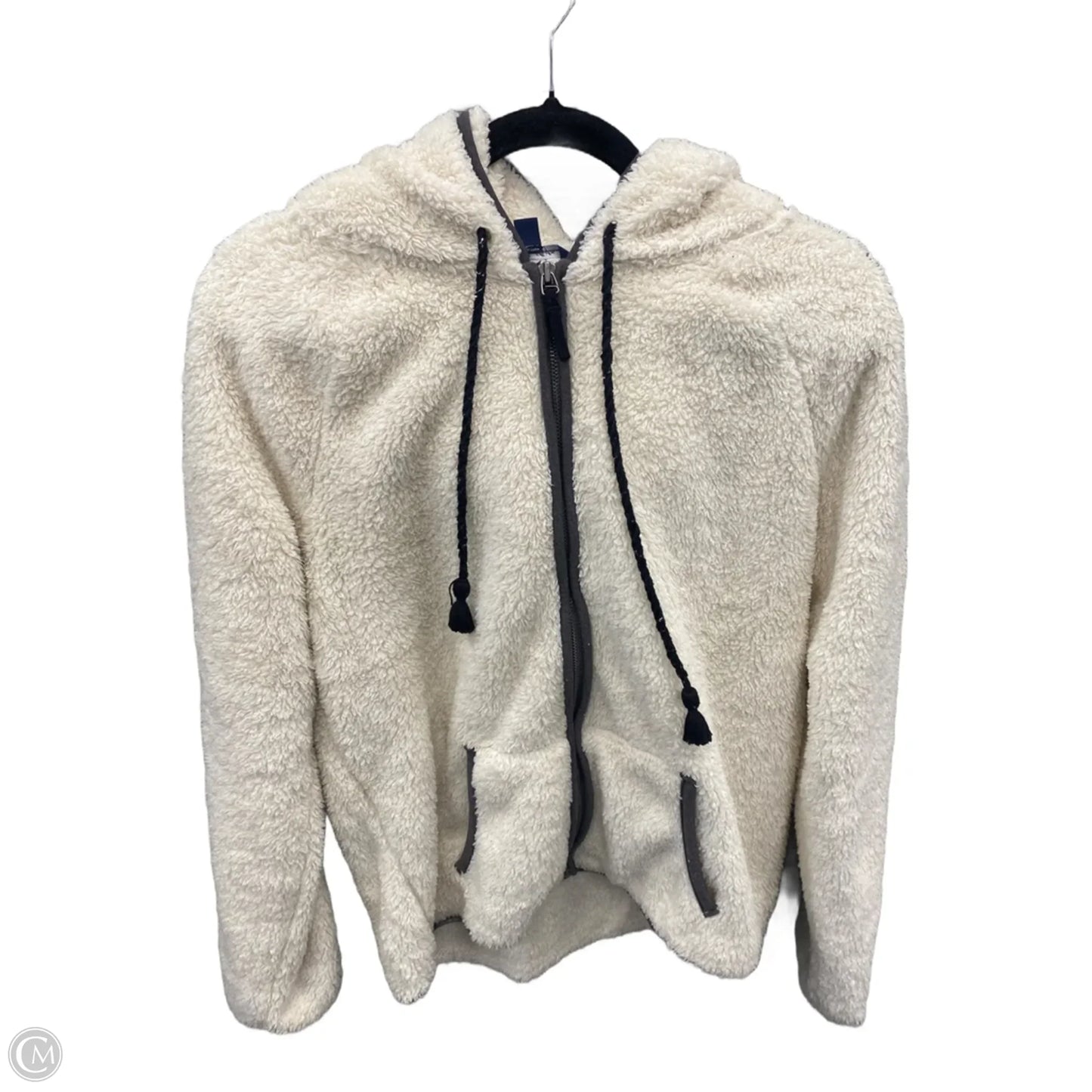 Jacket Faux Fur & Sherpa By American Eagle In Cream, Size: M