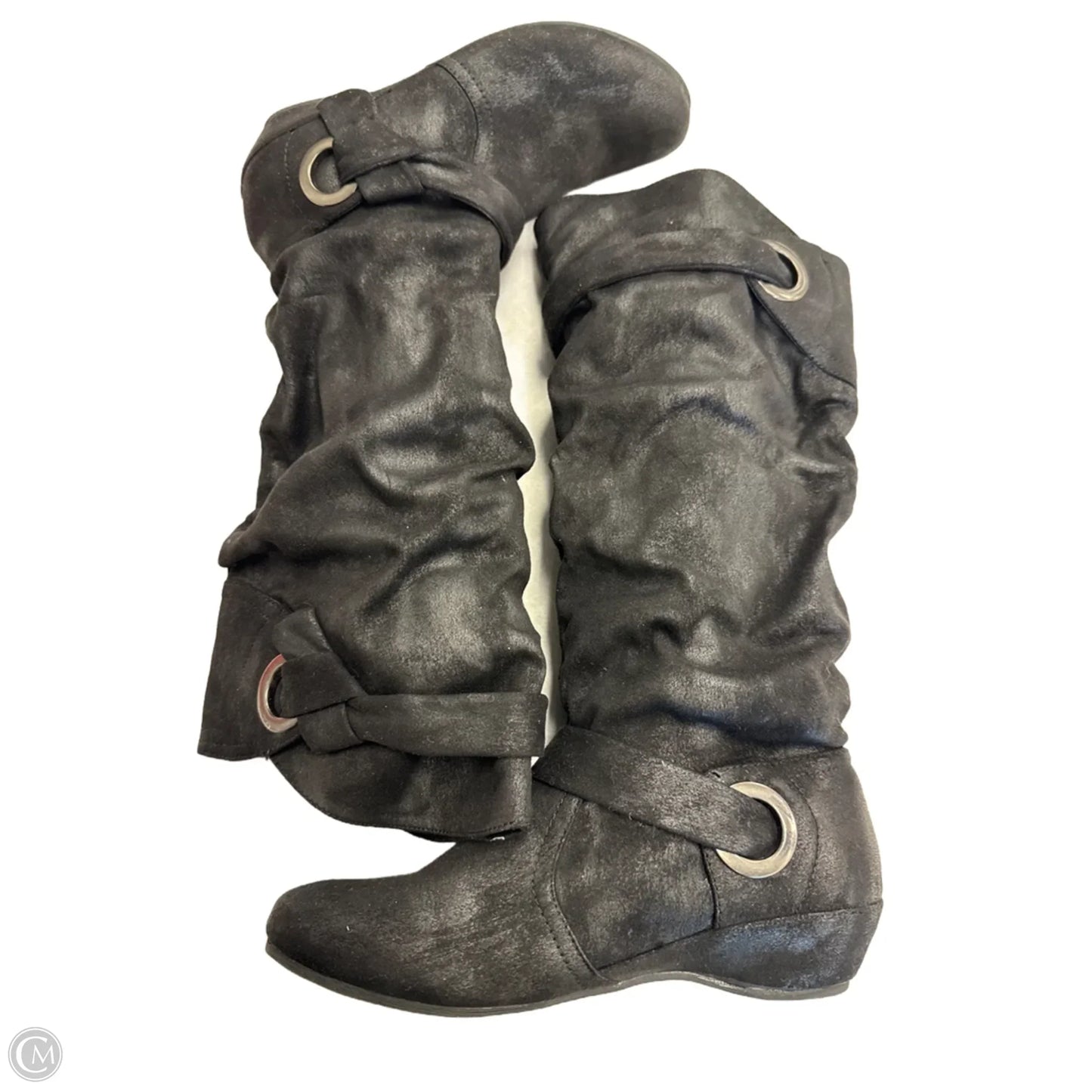 Boots Mid-calf Flats By Life Stride In Black, Size: 6.5