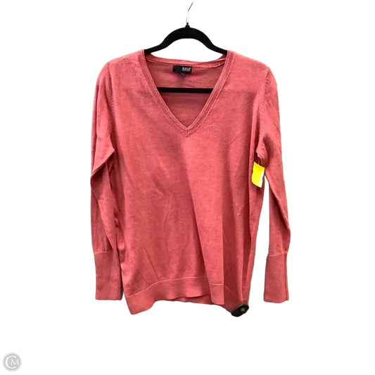 Top Long Sleeve By Ana In Red, Size: L