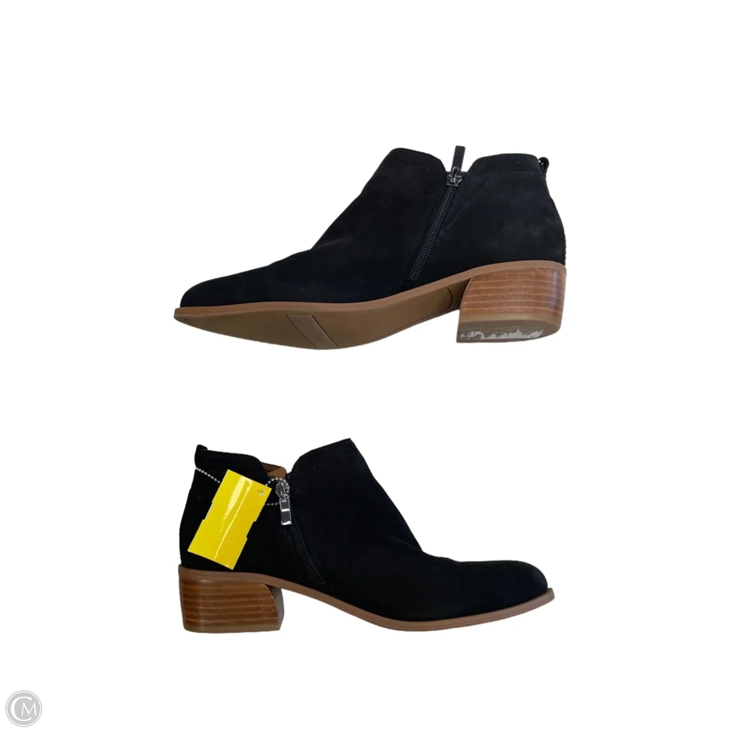 Boots Ankle Flats By Franco Sarto In Black, Size: 9.5