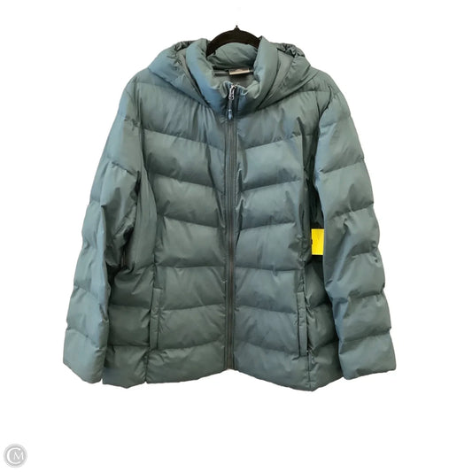 Coat Puffer & Quilted By 32 Degrees In Green, Size: Xxl