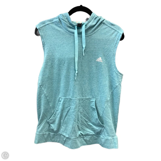 Athletic Tank Top By Adidas In Blue, Size: L