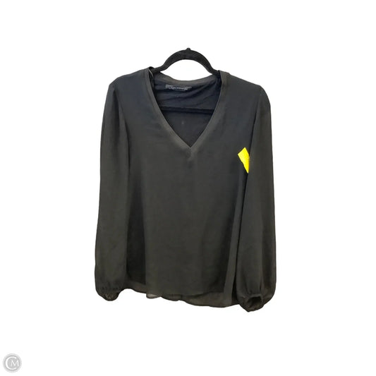 Blouse Long Sleeve By Zara In Black, Size: M
