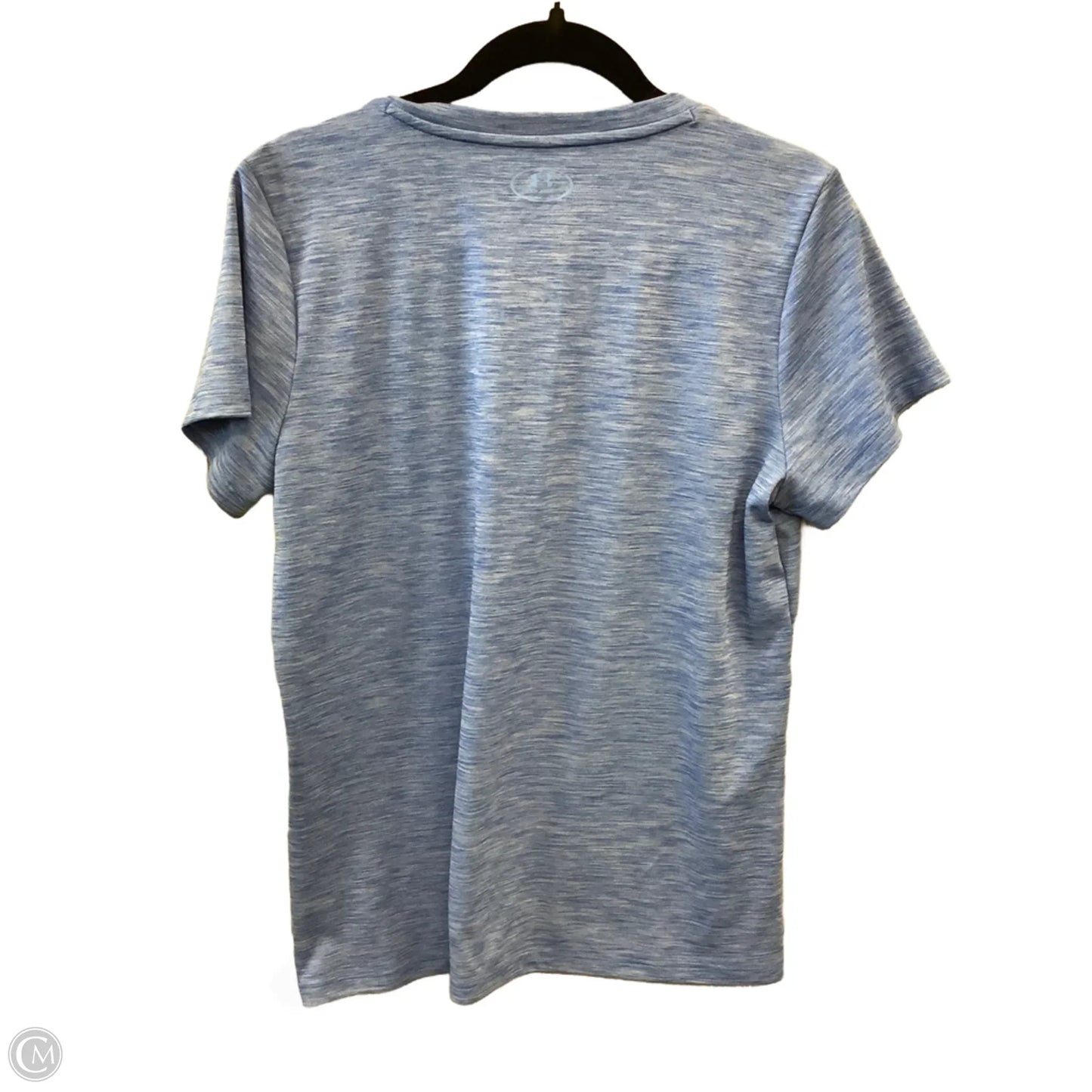 Athletic Top Short Sleeve By Under Armour In Blue, Size: L