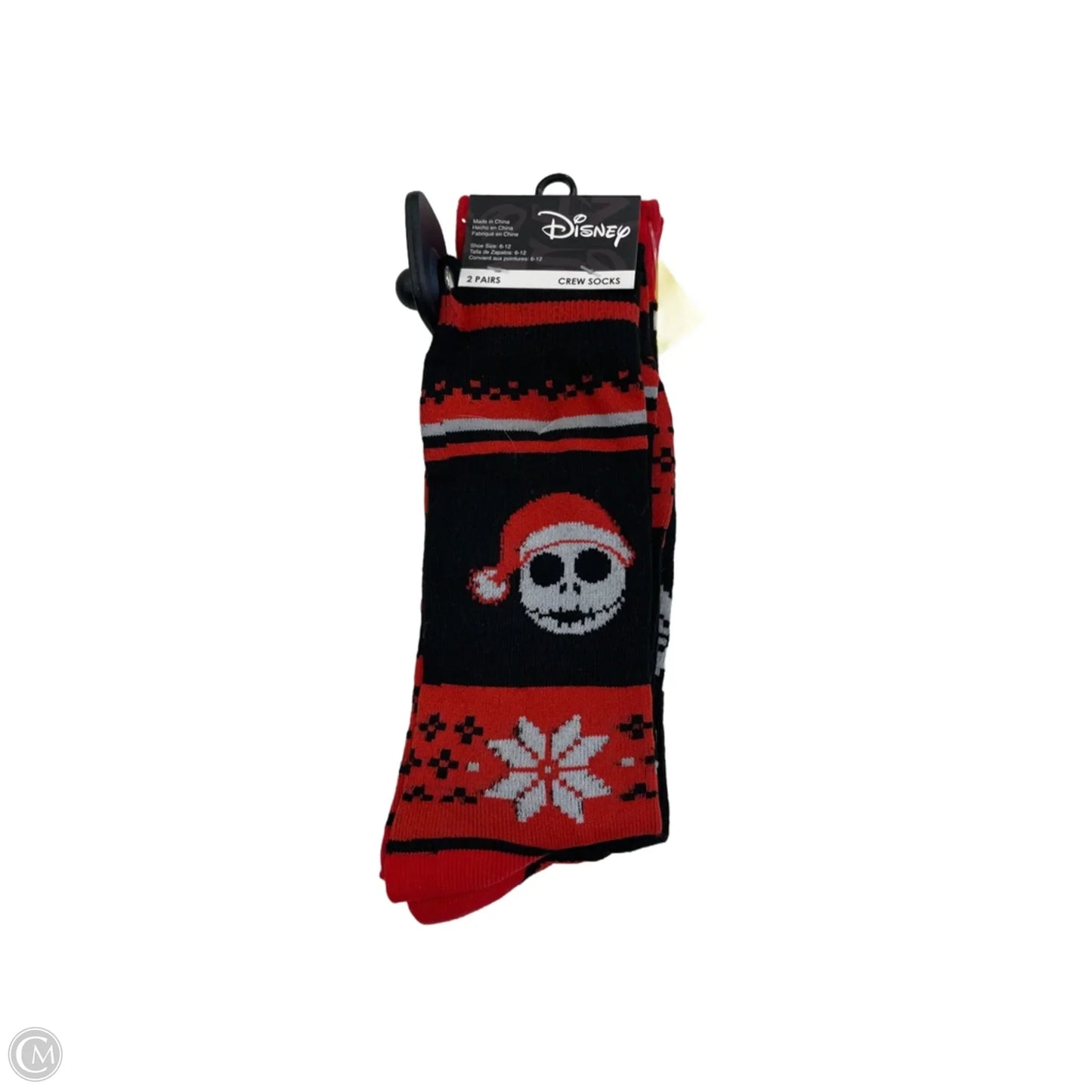 Socks By Disney In Black & Red, Size: Osfm