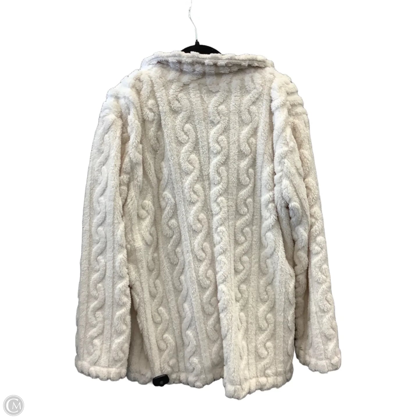 Jacket Faux Fur & Sherpa By Clothes Mentor In Cream, Size: Xl