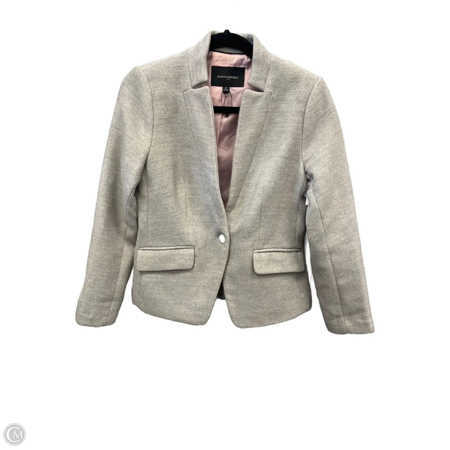 Blazer By Banana Republic In Grey, Size: Xsp