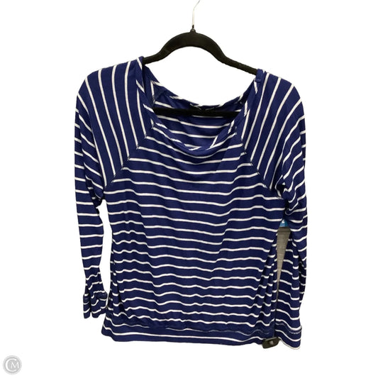Top Long Sleeve By Tart In Blue, Size: M