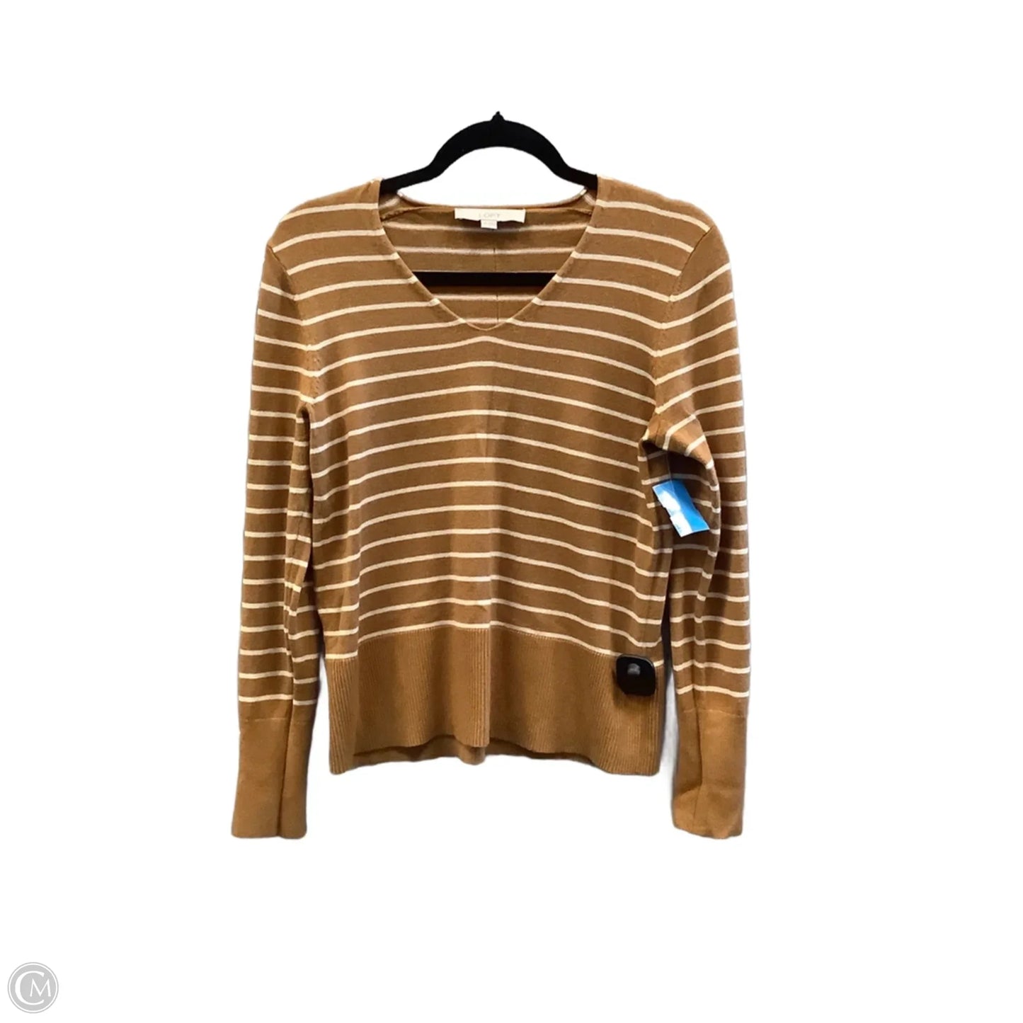 Top Long Sleeve By Loft In Gold, Size: M