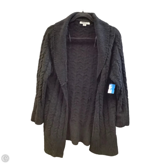 Sweater Cardigan By Favlux In Black, Size: M