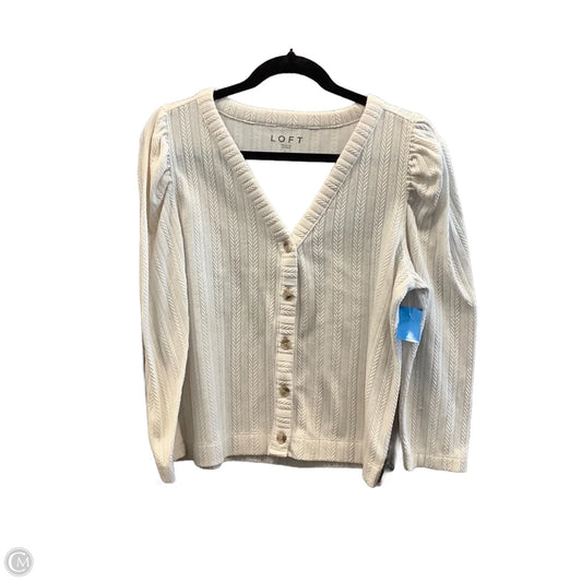 Sweater By Loft In White, Size: L
