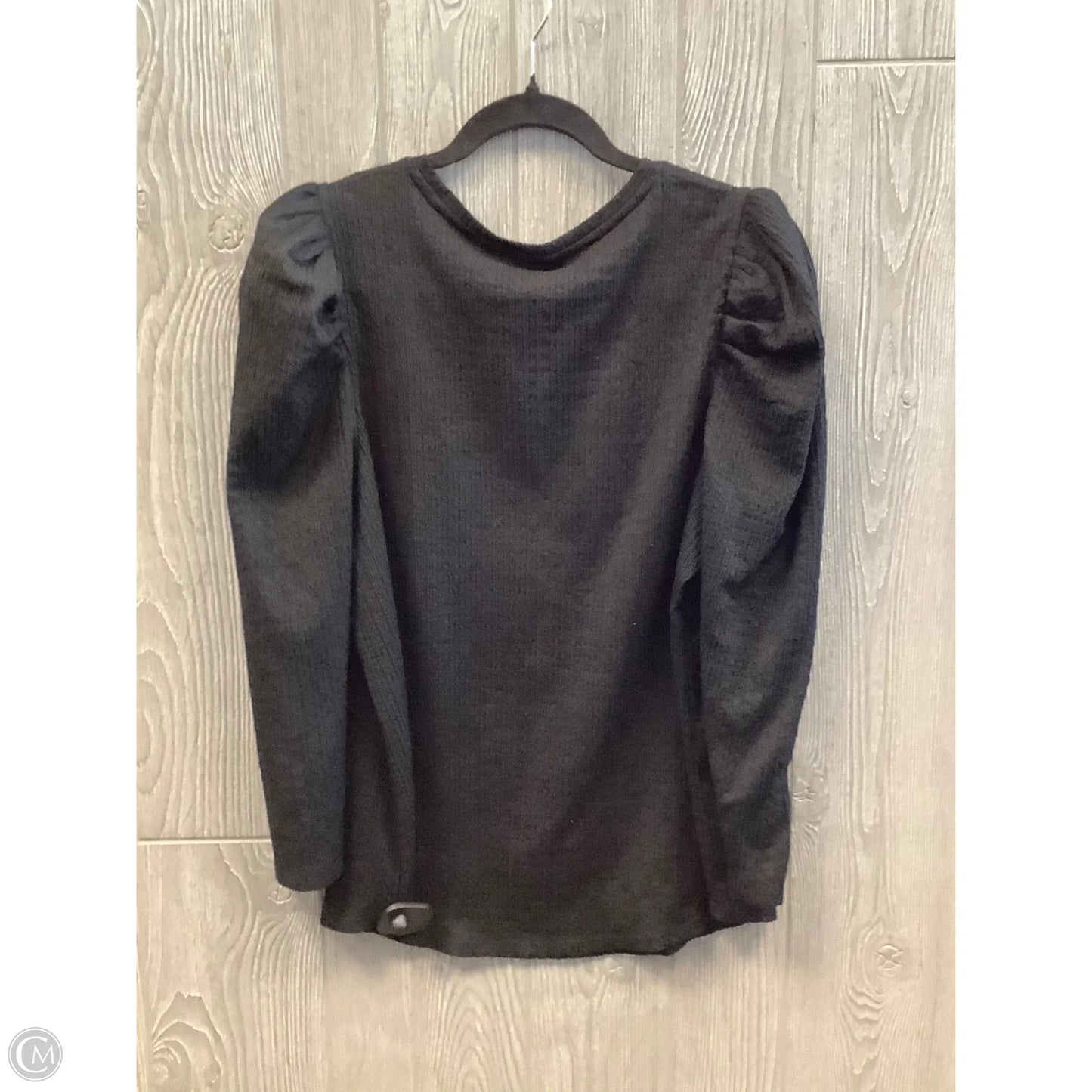 Top Long Sleeve By Chicos In Black, Size: L