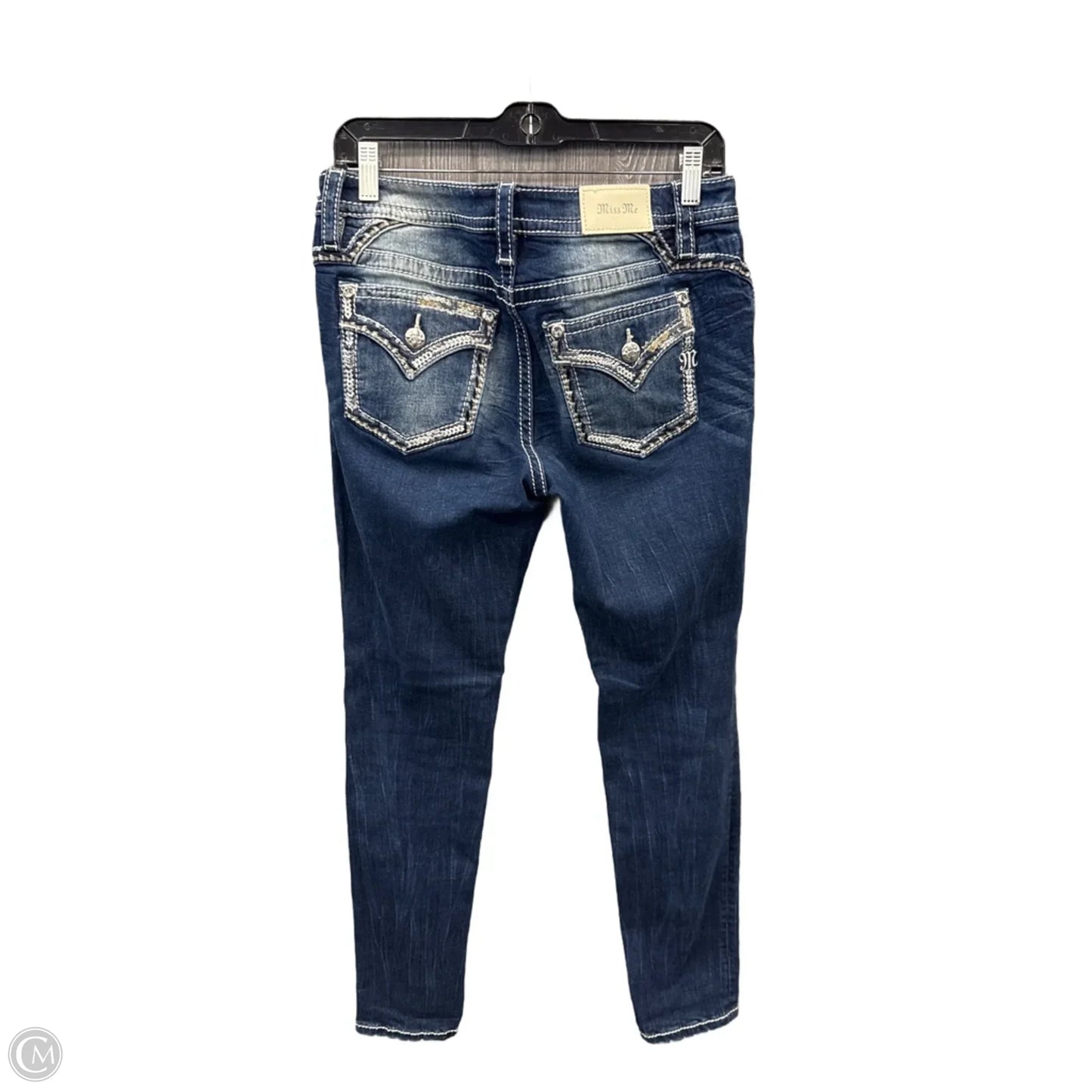 Jeans Skinny By Miss Me In Blue Denim, Size: 8