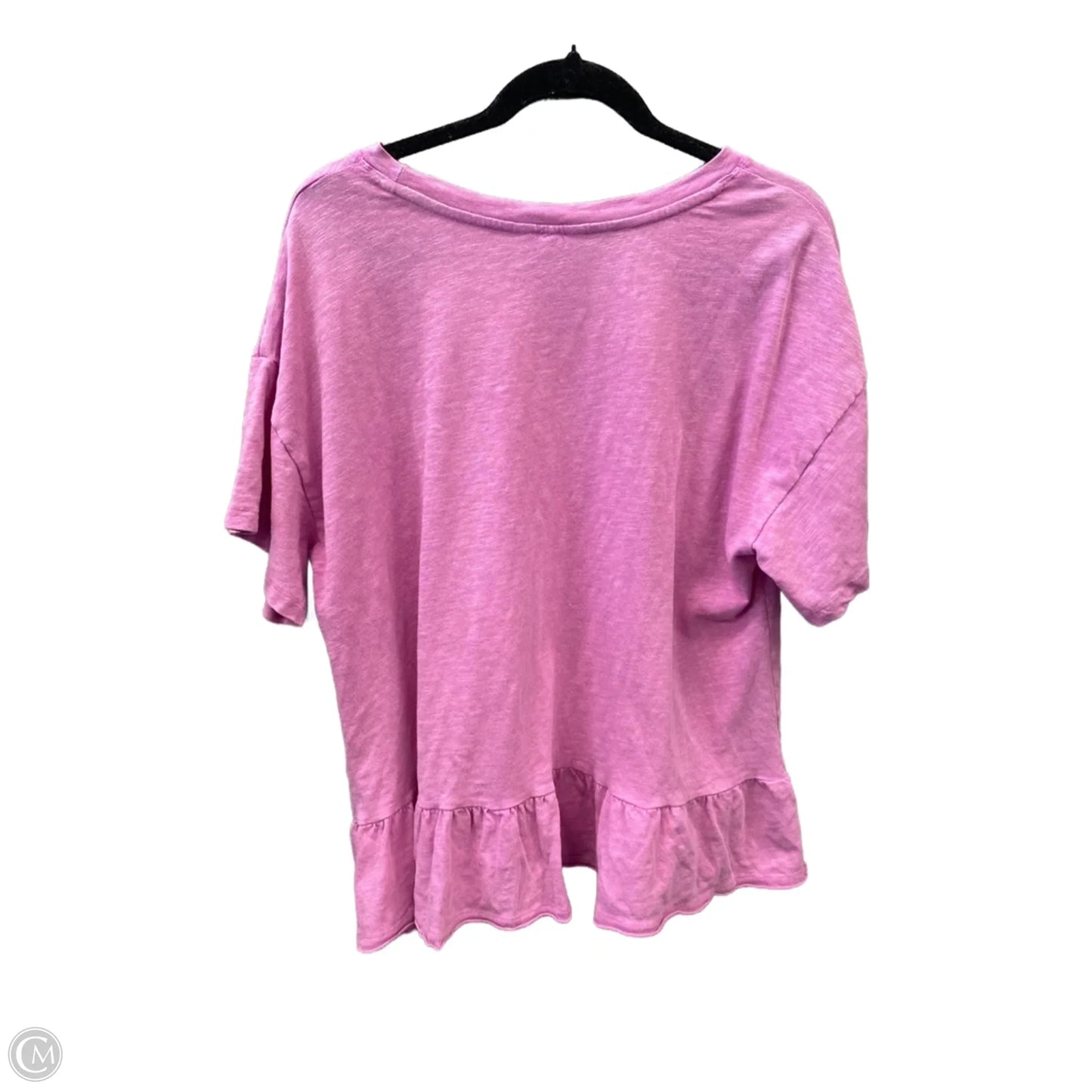 Top Short Sleeve By Time And Tru In Purple, Size: 3x