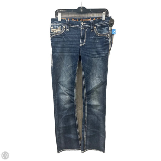 Jeans Boot Cut By Rock Revival In Blue Denim, Size: 2
