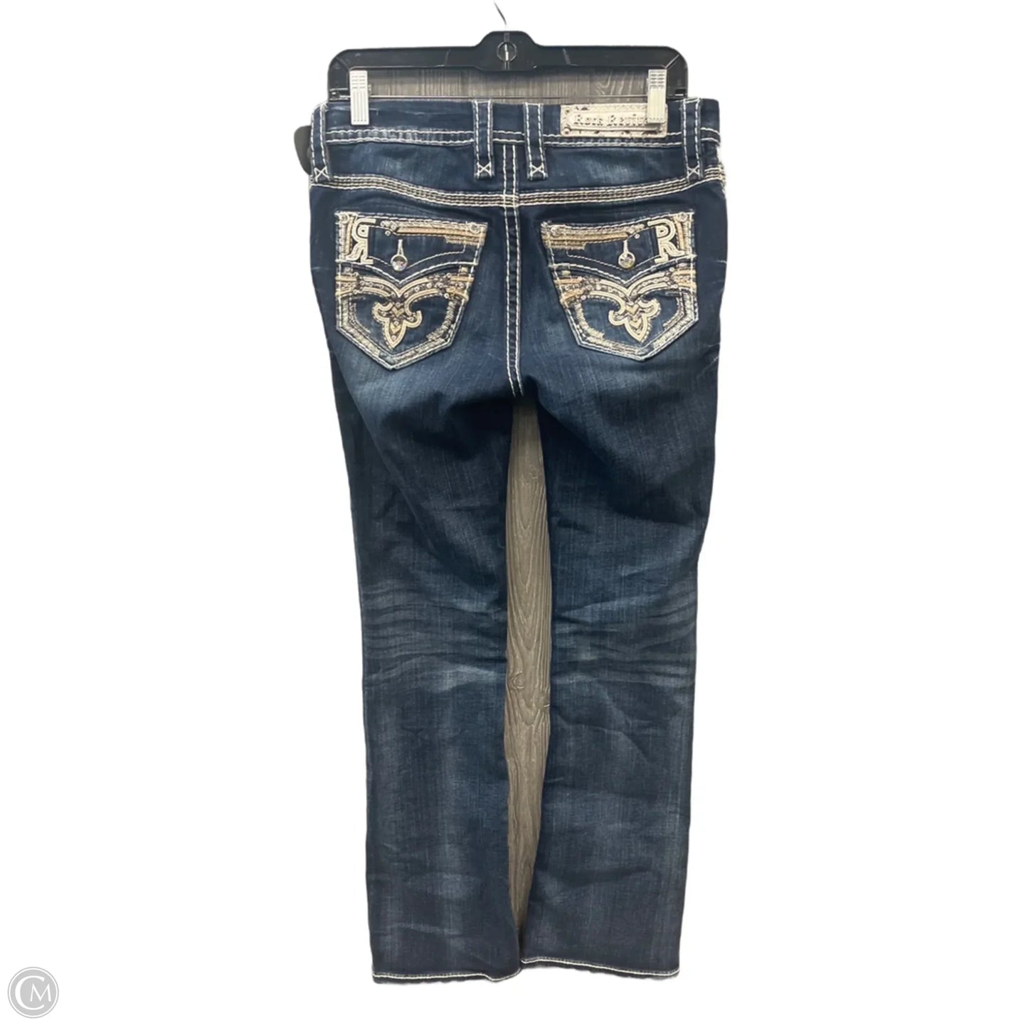 Jeans Boot Cut By Rock Revival In Blue Denim, Size: 2