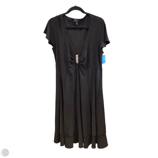 Dress Party Midi By Dressbarn In Black, Size: Xl