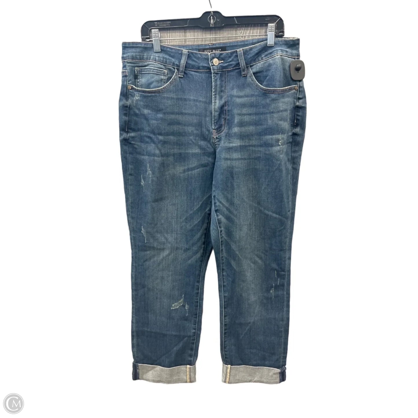 Jeans Boyfriend By Judy Blue In Blue Denim, Size: 16