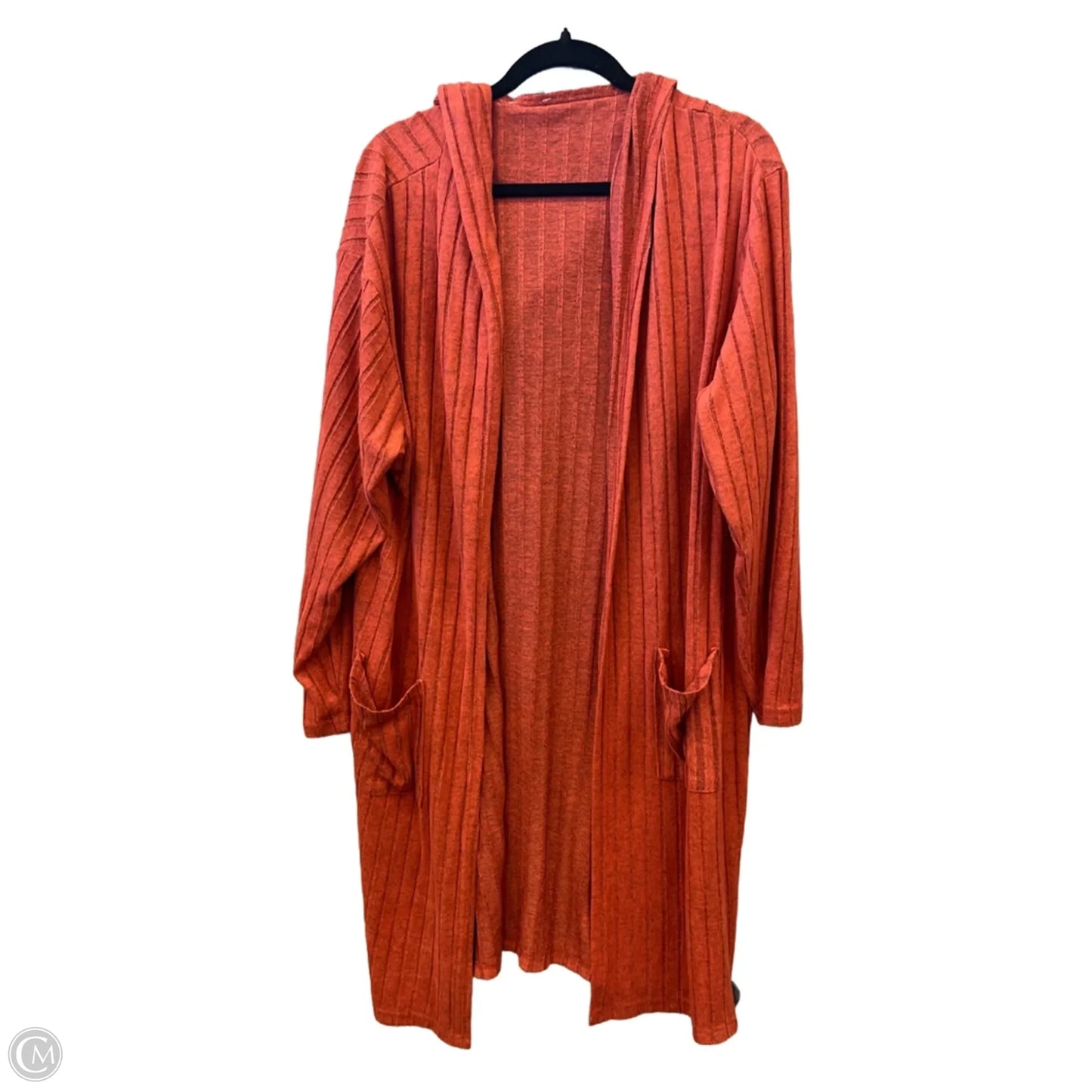 Cardigan By Clothes Mentor In Orange, Size: Xl