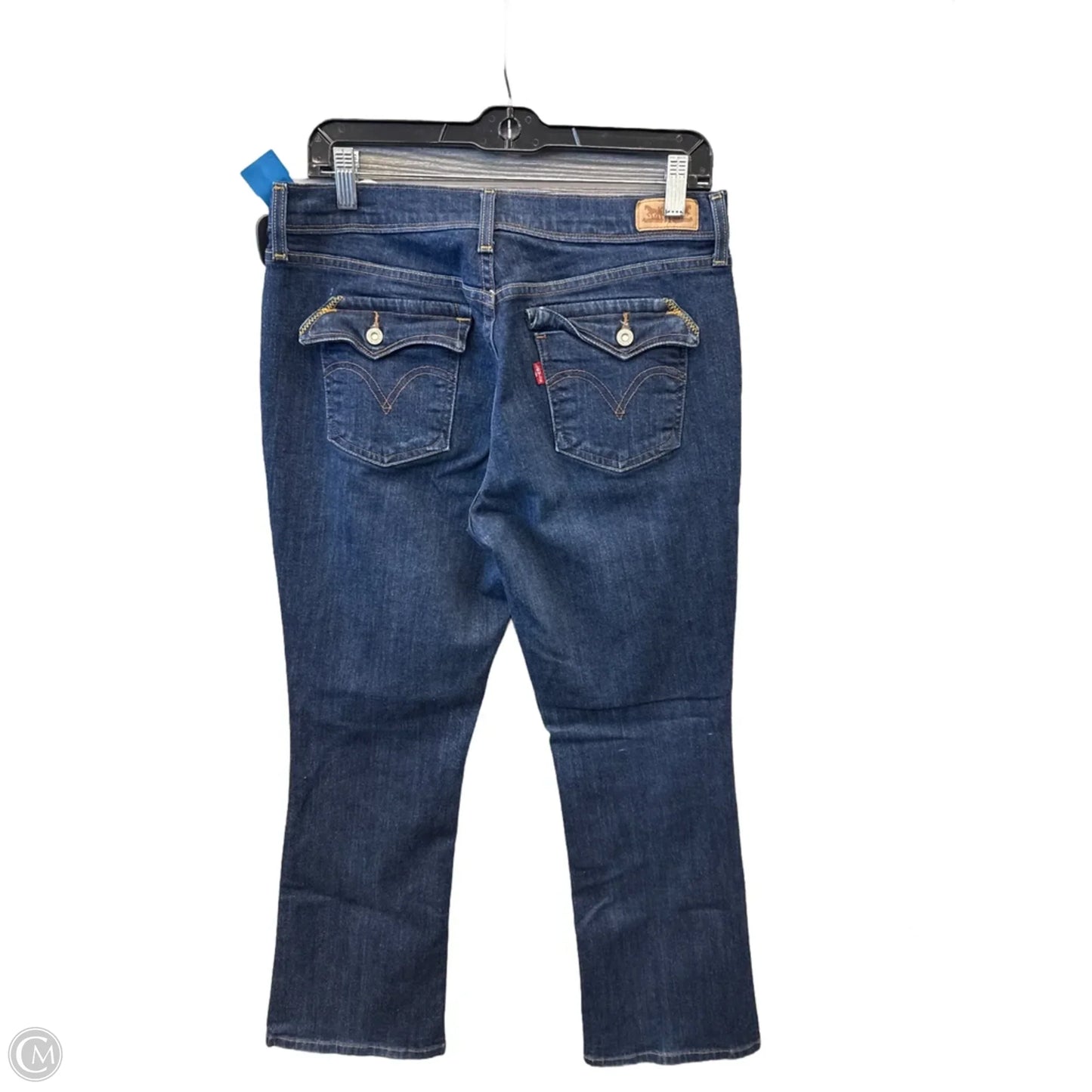 Jeans Boot Cut By Levis In Blue Denim, Size: 12