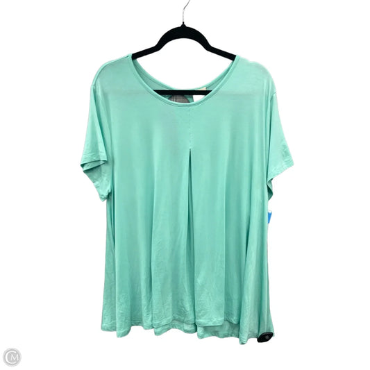 Athletic Top Short Sleeve By Yelete In Green, Size: 2x