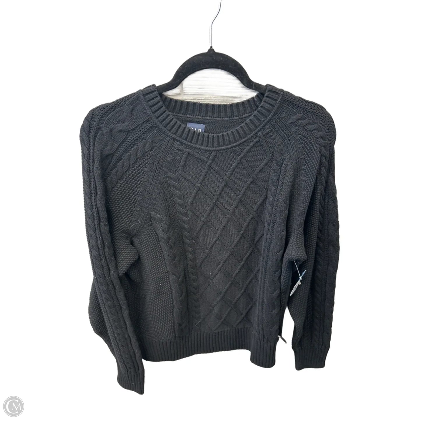 Sweater By Gap In Black, Size: L
