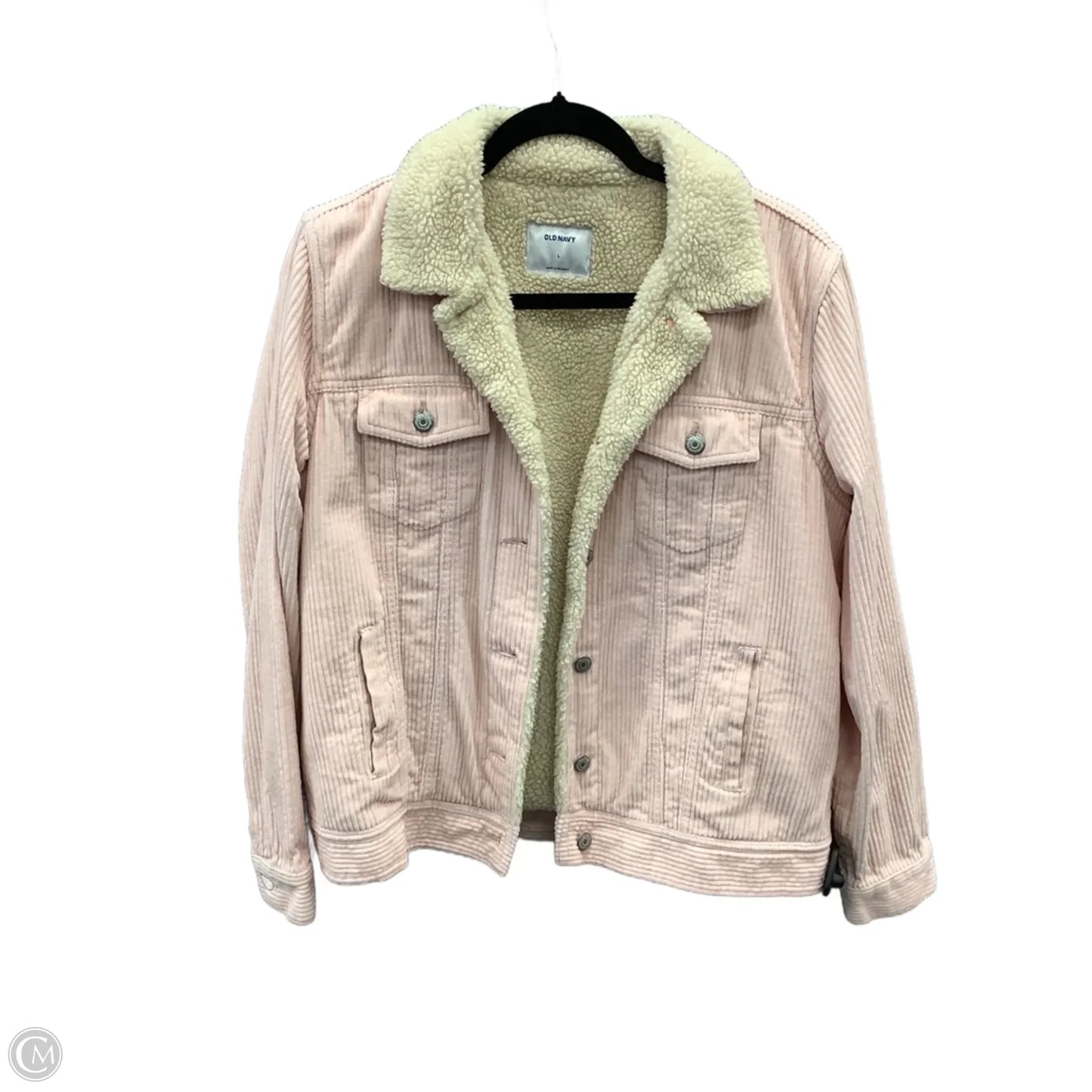Jacket Faux Fur & Sherpa By Old Navy In Pink, Size: L