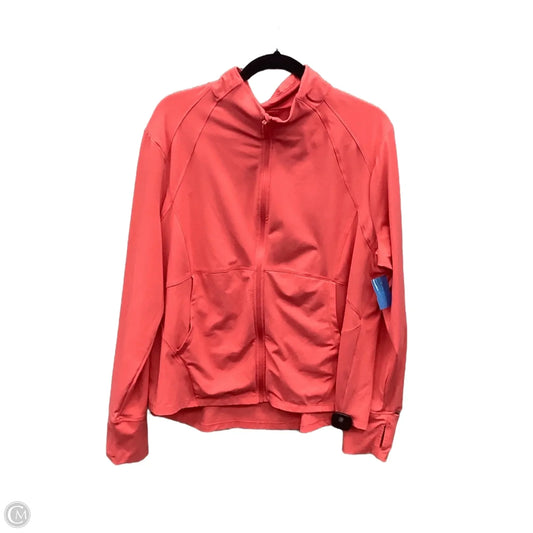 Athletic Top Long Sleeve Collar By Avia In Pink, Size: 3x