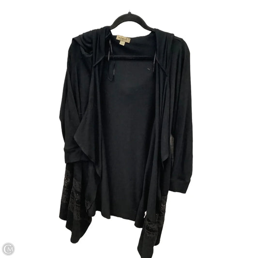 Cardigan By One World In Black, Size: 2x