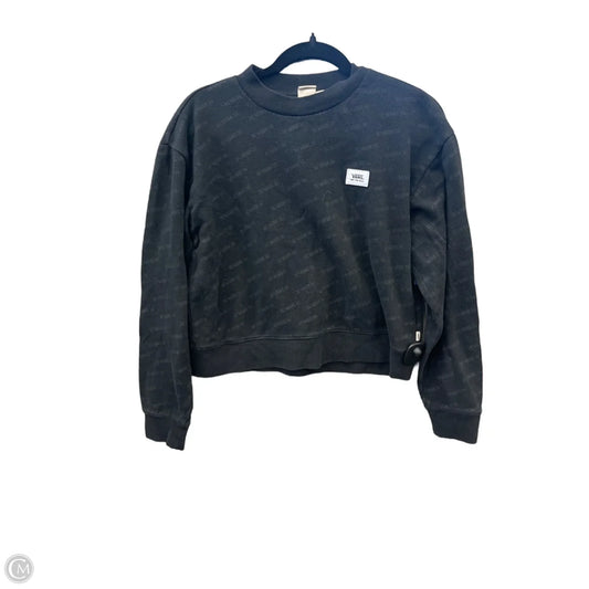 Top Long Sleeve By Vans In Black, Size: S