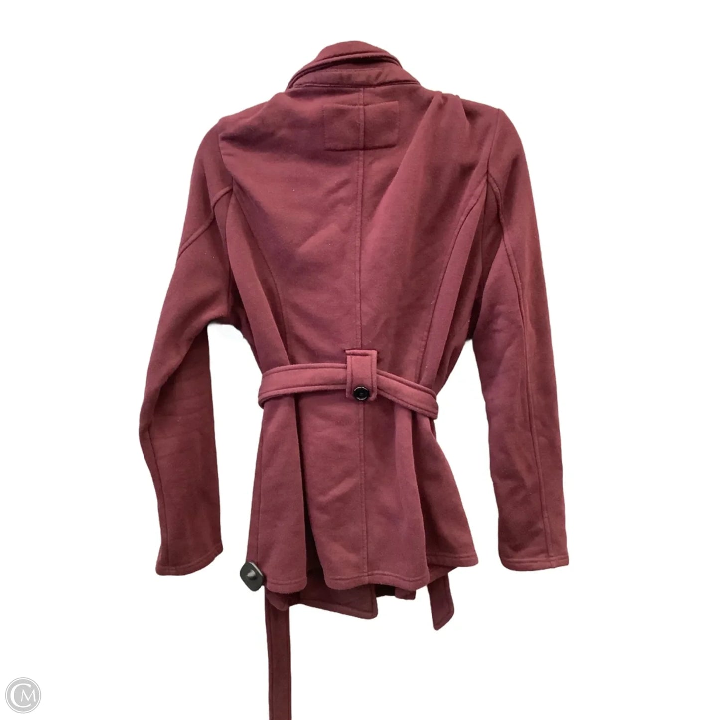 Coat Peacoat By Sebby In Maroon, Size: Xl