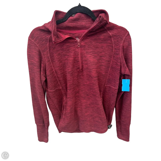 Athletic Top Long Sleeve Collar By St Johns Bay In Red, Size: S