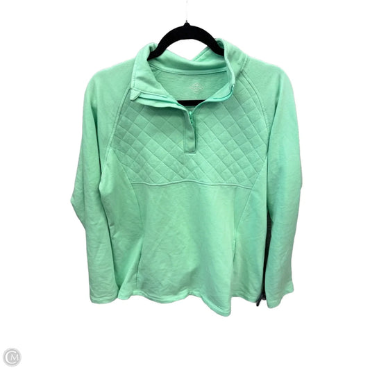 Top Long Sleeve By St Johns Bay In Green, Size: L
