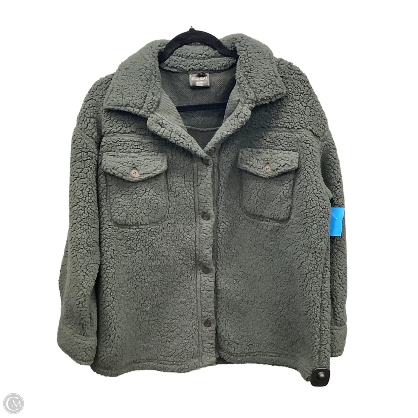 Jacket Faux Fur & Sherpa By 32 Degrees In Green, Size: M