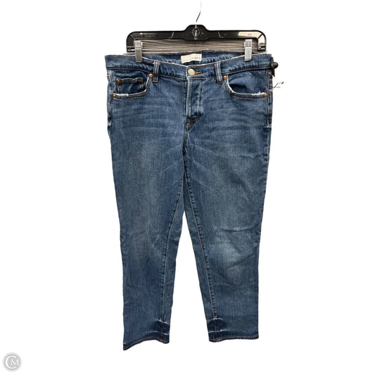 Jeans Straight By Loft In Blue Denim, Size: 6