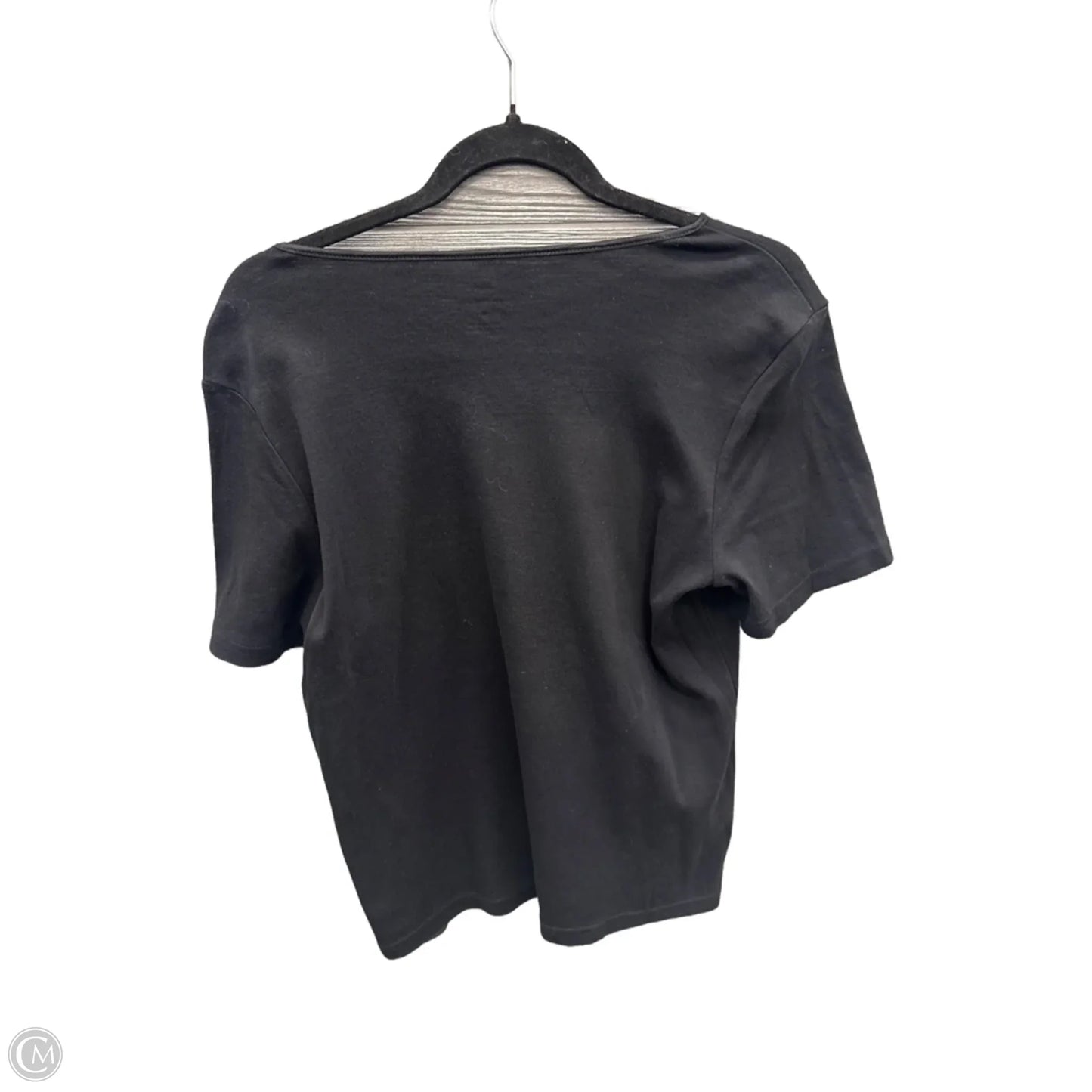 Top Short Sleeve Basic By Cj Banks In Black, Size: L