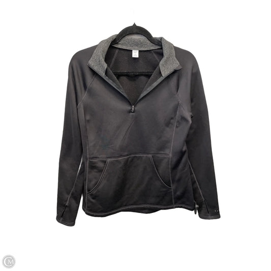 Athletic Top Long Sleeve Collar By Old Navy In Black, Size: M