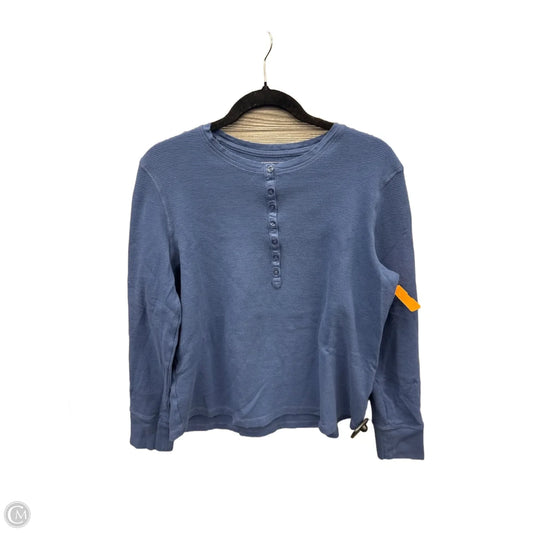 Top Long Sleeve By L.l. Bean In Blue, Size: Xl