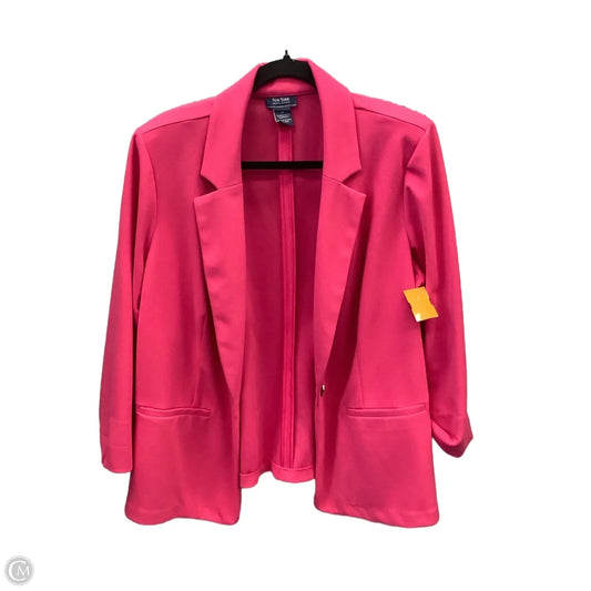 Blazer By New York And Co In Pink, Size: 1x