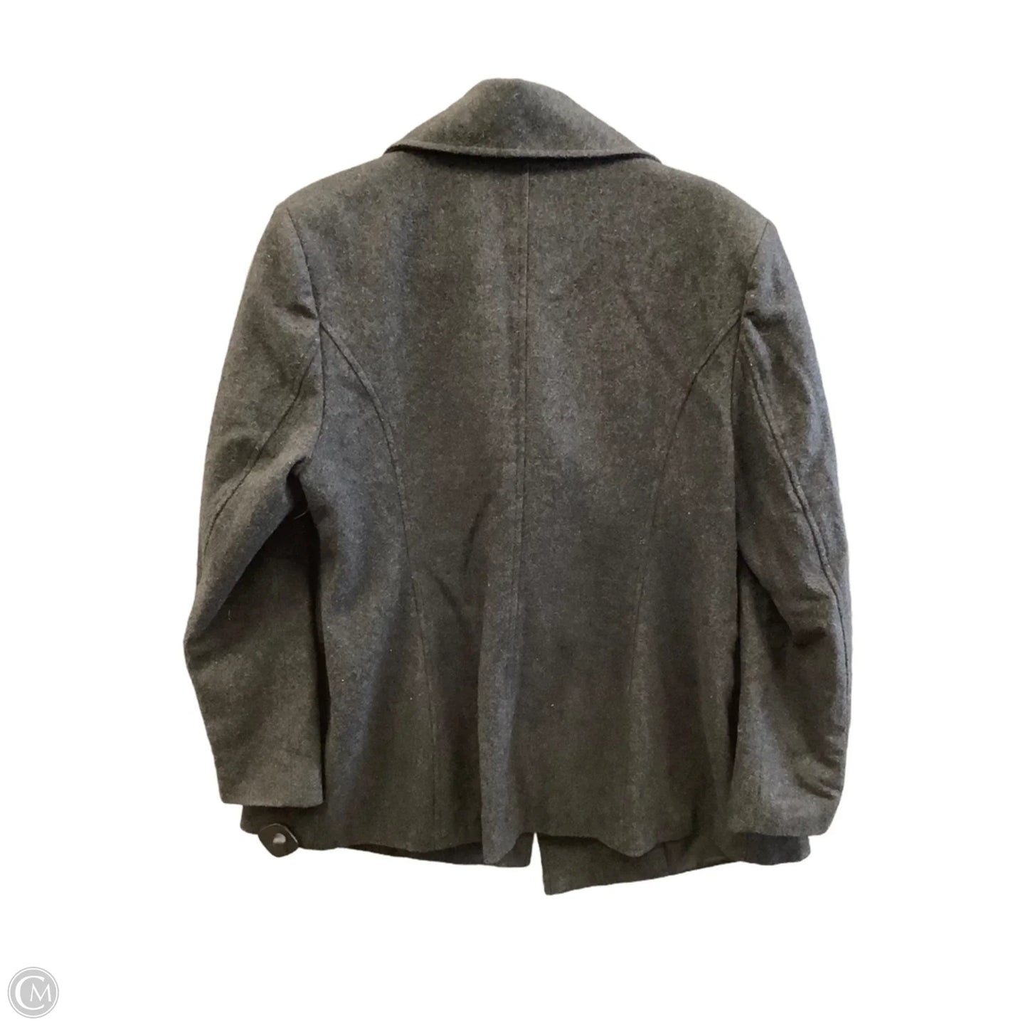 Coat Peacoat By Clothes Mentor In Black, Size: L