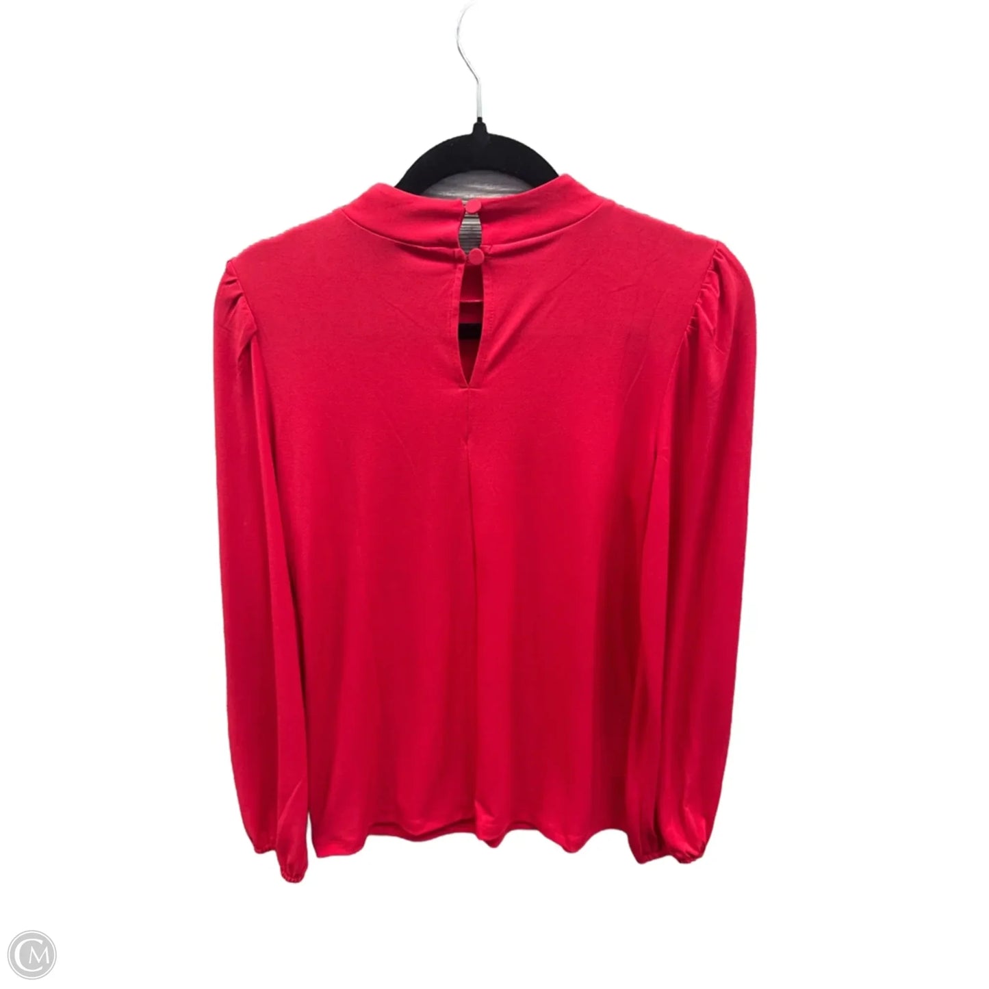 Top Long Sleeve By Ann Taylor In Red, Size: S