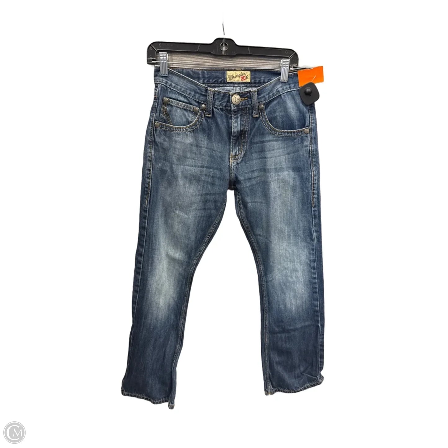 Jeans Straight By Wrangler In Blue Denim, Size: 8