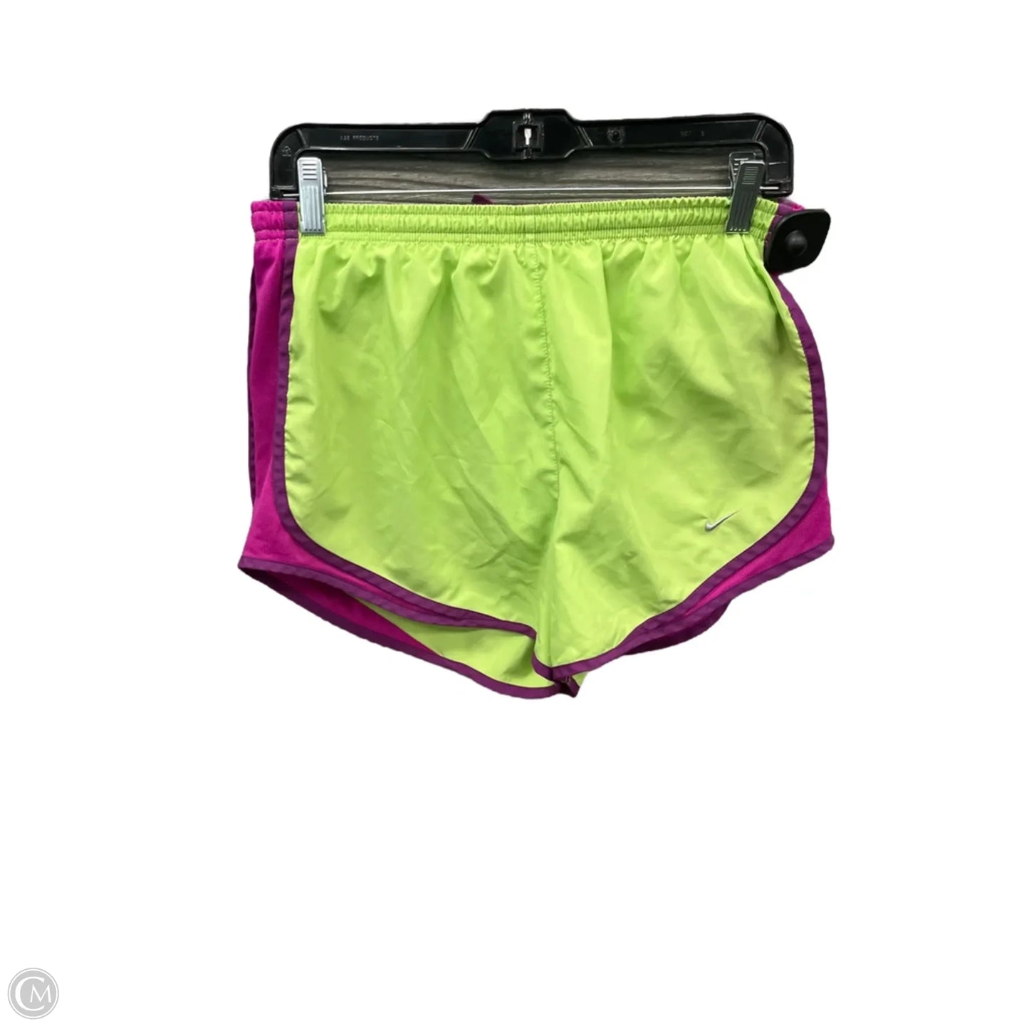 Athletic Shorts By Nike Apparel In Green & Purple, Size: M