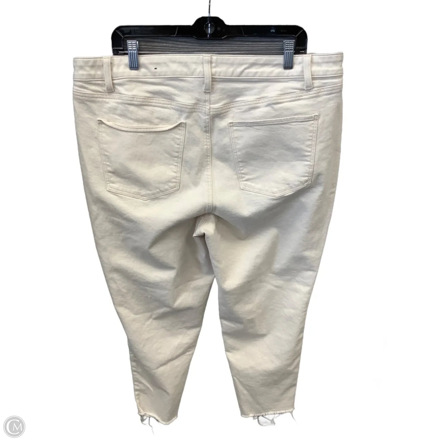 Jeans Skinny By Talbots In Cream, Size: 18