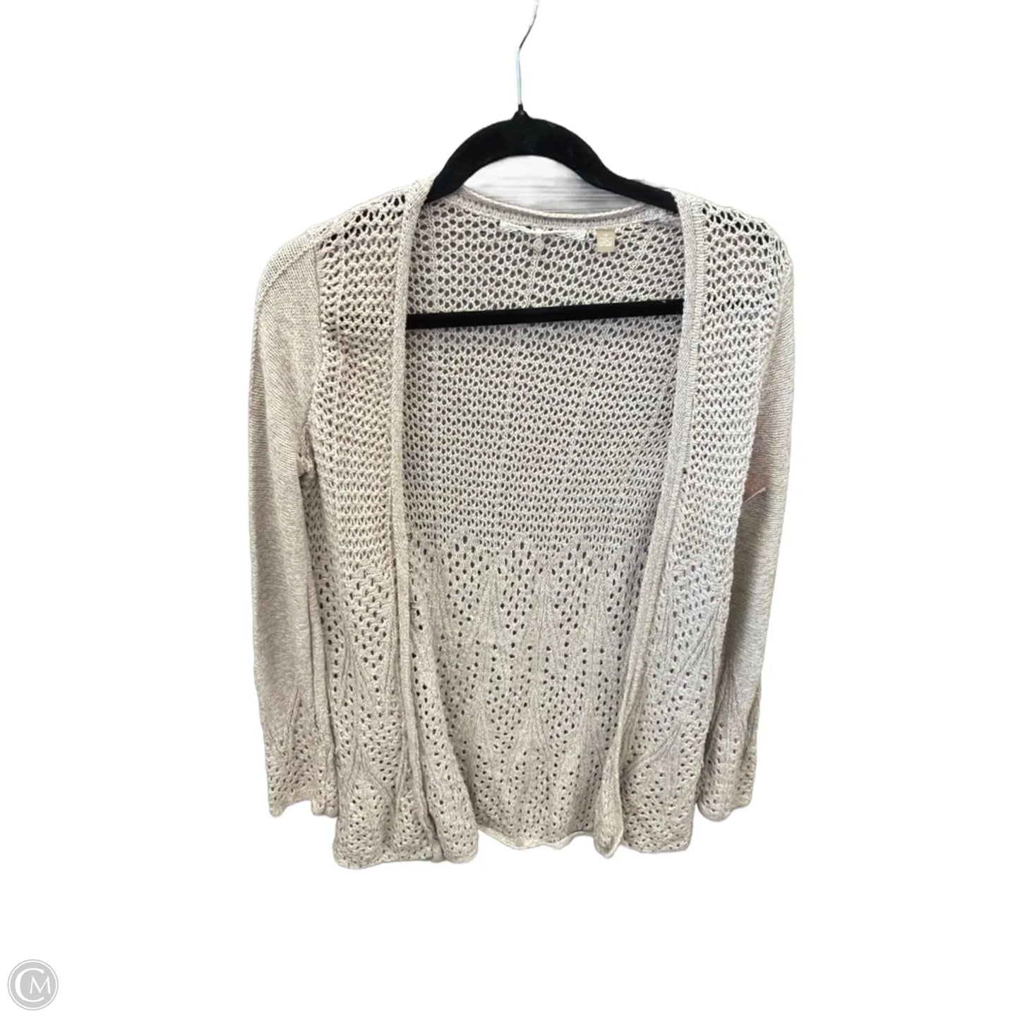 Cardigan By Knitted And Knotted In Beige, Size: Xs