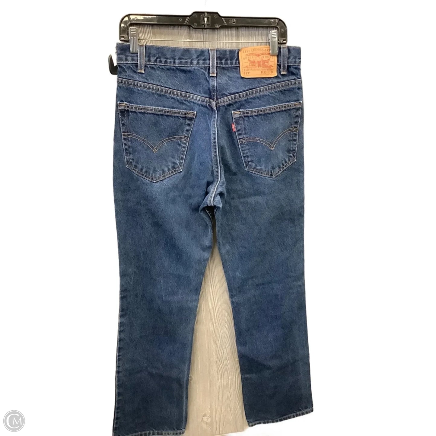 Jeans Boot Cut By Levis In Blue Denim, Size: 16