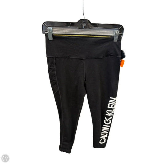 Athletic Leggings By Calvin Klein Performance In Black, Size: M