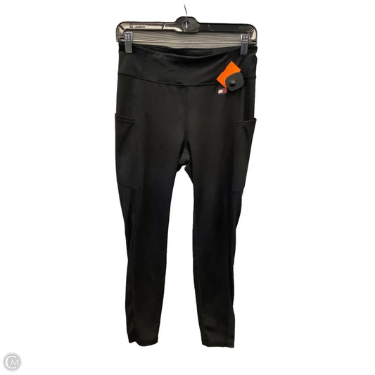 Athletic Leggings By Tommy Hilfiger In Black, Size: M