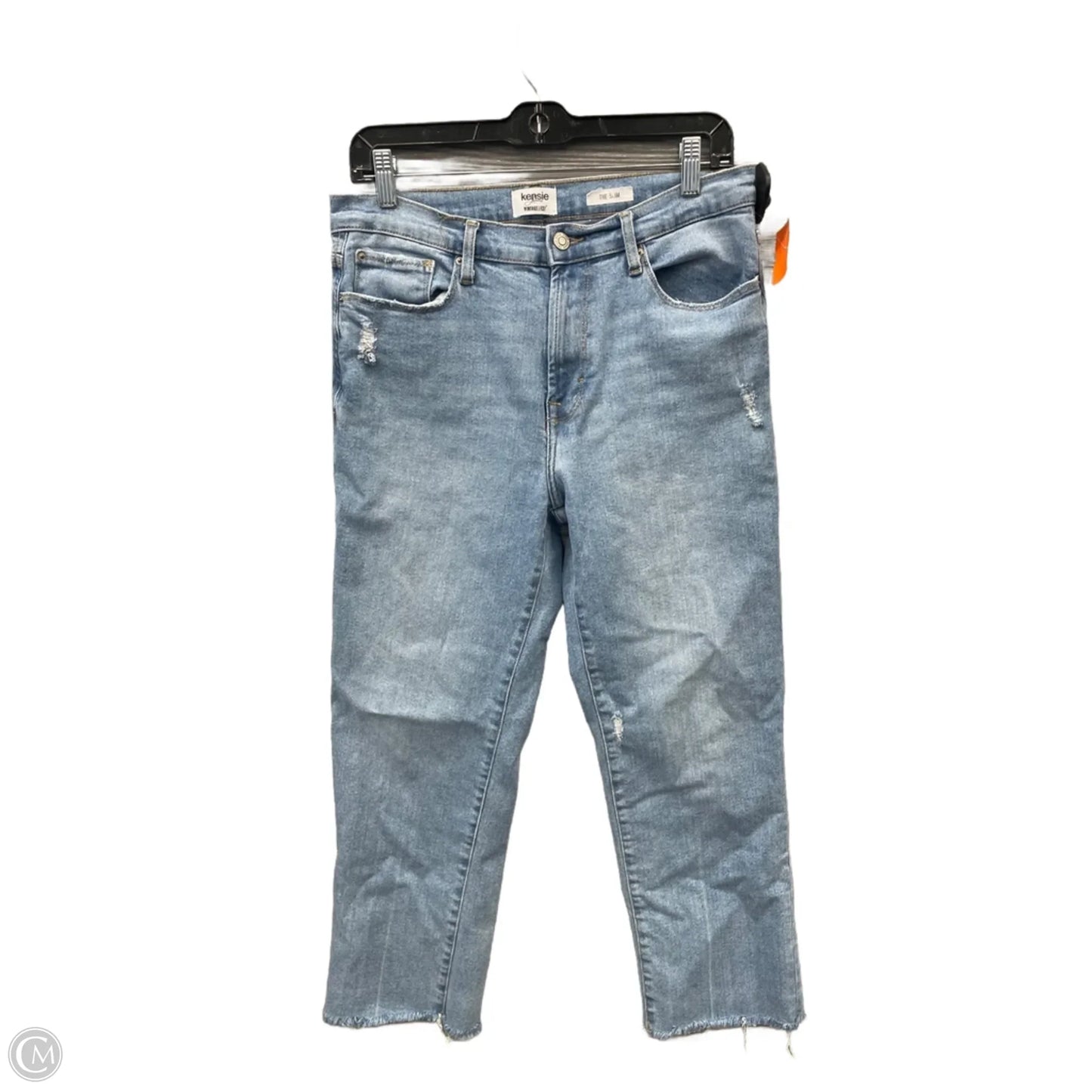 Jeans Cropped By Kensie In Blue Denim, Size: 10